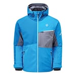 Dare 2b Supercell Pro Veste de ski à capuche Imperméable et isolante Jackets Waterproof Insulated Homme Méthyl Blue/Petrol Blue FR: 2XL (Taille Fabricant: XXL)