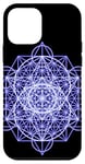 iPhone 12 mini Purple Eye of The Creator Sacred Geometry Spiritual Festival Case