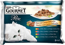 Gourmet - Gourmet Perle Fines Lamelles Duo avec Viande Délicat en Sauce - 340 g