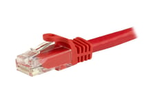 StarTech.com 15m CAT6 Ethernet Cable, 10 Gigabit Snagless RJ45 650MHz 100W PoE Patch Cord, CAT 6 10GbE UTP Network Cable w/Strain Relief, Red, Fluke Tested/Wiring is UL Certified/TIA - Category 6 - 24AWG (N6PATC15MRD) - patchkabel - 15 m - rød