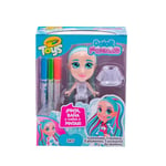 CRAYOLA Colour 'n' Style Friends: Sky | Colour & Style Your Own Doll, Again and Again! (Includes Magic Dry-Erase Pens) | Ideal For Kids Aged 3+