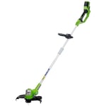 Greenworks 24V Cordless Strimmer Lawn Edger with Wheel for Small to Medium Gardens, 30cm Cutting Width, Autofeed 1.65mm Nylon Line, WITHOUT 24V Battery & Charger, 3 Year Guarantee G24LT30M