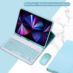 (9,7 tuuman Air1 Air2Blue B) Näppäimistökotelo iPadille, iPadille 9.7 10.2 7/8/9th 10th 2022 Gen Pro 10.5 Air 3 4 5 10.9 Pro 11 12.9, suojus iPad Mini 6 -tietokoneille ja -kuorille