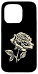 Coque pour iPhone 15 Pro Vintage Botanique Rose Fleur Fille Mignon Floral Plant Mom