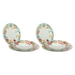 THUN - Amazon Limited Edition 2022 - Ensemble de vaisselle en porcelaine, six assiettes plates, assiettes creuses et assiettes à dessert en porcelaine décorées