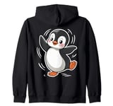 Dancing Penguin Cute Cartoon Fun Waddle Dance Funny Dancer Zip Hoodie