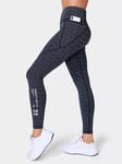 Sweaty Betty Power Gym Leggings, Black Chain Reflective Print