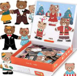 Viga Toys Trämagnetiskt Pussel Lumarko Bear Family!