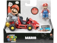 Coffret Super Mario : Mario + Kart 12 Cm - Figurine Articulé - Set Personnage Co