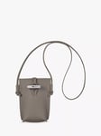 Longchamp Roseau Leather Phone Pouch Bag