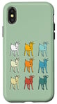 Coque pour iPhone X/XS Goat Lover Farm Animals Retro Glitch Goats