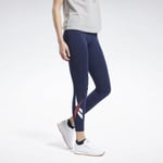 Reebok Womens Classic Vector Logo Leggings - Blue / XS 4-6