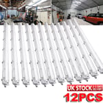 12 PACK 4FT LED SHOP LIGHT 6500K Daylight Fixture Utility Ceiling Lights Garage