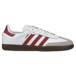 adidas Original Samba OG - Vit/Preloved Red/Grå - adidas Originals, storlek 44⅔