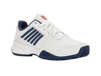 K-Swiss Homme Court Express HB Chaussures de Tennis, Sucette Opale Blanche et Bleue, 44 EU