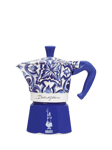 Bialetti Dolce & Gabbana Mediterranean Blue Moka Express Hob Espresso Coffee Maker