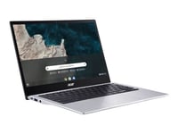 Acer Chromebook Spin 513 CP513-1H - Conception inclinable - Snapdragon 7c - Kryo 468 / jusqu'à 2.4 GHz - Chrome OS - Qualcomm Adreno 618 - 8 Go RAM - 64 Go eMMC - 13.3" IPS écran tactile 1920 x 1080 (Full HD) - Wi-Fi 5 - Argent pur - clavier : Français