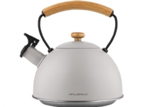 Florina Stainless steel kettle for induction and gas Florina Natura Line 2.3 l gray