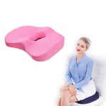 Coussin de Chaise de Bureau en Maille Respirante en Mousse à MéMoire D'Ergonomie, pour Le Coccyx du Dos et Le Soulagement de la Douleur à la Hanche, Convient à la Maison, au Bureau, à la Voiture,Rose