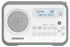 Dab radio Sangean DPR67 Grå/hvit