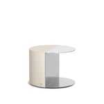 de Sede - DS-5250 Small Table Chrome Polished, Leather Cat. Select Col. Kit - Soffbord - Rafael Parga - Beige - Läder/Metall