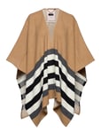 Part Two Sharonpt Otw Poncho Regnkläder Multi/mönstrad [Color: MA2019 CAMEL STRIPE ][Sex: Women ][Sizes: ONE SIZE ]