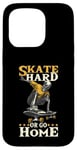 Coque pour iPhone 15 Pro Skater Skater Hard Or Go Home Skater Skeleton