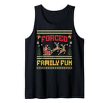 Matching Christmas Pajamas For Family Forced Family Fun Tank Top