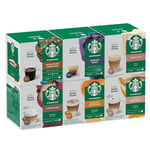 STARBUCKS Pack Variété Mixed Cup by Nescafe Dolce Gusto, Capsules de Café 6 x 12 (72 Capsules) - Exclusivité Amazon