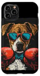 Coque pour iPhone 11 Pro Événement de combat amusant avec ce costume de chien de boxe amusant