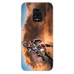 Coque pour Xiaomi Redmi Note 9S / 9 Pro Moto Cross Blanc