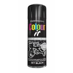 Jet Black Aerosol Spray Paint Auto Car Gloss Lacquer Wood Metal Spray 250ml