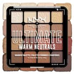 NYX Professional Makeup Palette de Fards à Paupières Ultimate Shadow, 16 couleurs, Finition Intense et Longue Durée, Formule Vegan Sans Ingrédients d'Origine Animale ou Dérivé, Warm Neutrals