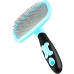 Ccykxa - Brosse pour Chiens et Chats Toilettage Peigne pour Chien et Chat avec Poils Longs et Courts-Bleu