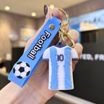 Soccer Star Figure Messi Nyckelring Ryggsäck Väska Dekor Doll A1