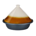 Tajine / tagine-panna med keramiskt lock, 2,5 liter och 30 cm diameter