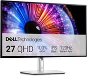 U2724DE UltraSharp Thunderbolt 27"" QHD (2560x1440) Écran PC, 120Hz, IPS Black, 5ms, 98% DCI-P3, 2X Thunderbolt, 2X USB-C, 2X DisplayPort, HDMI, 4X USB, RJ45, Garantie 3 Ans, Argent.[G255]