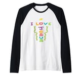 I Love Jesus Raglan Baseball Tee