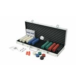 Set Poker 500 Jetons Chips 2 Jeux Cartes Jeton Deal Kit Texas Holdem Cir