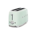 Grille-Pain 1500W 4 Tranches 3 Programmes Vert D'eau SMEG