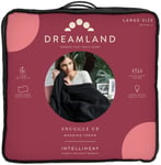 Dreamland Snuggle Up Black Heated Throw - Large