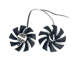 Ventilateur de refroidissement pour carte vidéo Zotac RTX 1660 2060,87MM,SUPER Mini,GA92A2H,GTX 2070 1660Ti,2 pièces/ensemble - Type black 2-Fan GF