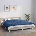 Maison Exclusive - Furniture Limited - Couverture lestée Bleu 155x220 cm 7 kg Tissu