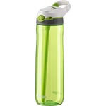 Contigo Ashland Autospout Water Bottle with Flip Straw, Large BPA Drinking Bottle, Sports Flask, Leakproof Gym Bottle, Ideal for Sports, Bike, Running, Hiking, Citron/White, 720 ml