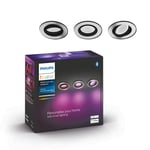 Philips HUE Set of 3 Centura Smart LED Flush Spotlights