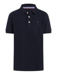 Boys Tommy Polo S/S Tops T-shirts Polo Shirts Short-sleeved Polo Shirts Navy Tommy Hilfiger