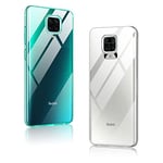 Pnakqil [2 Pièces Coque pour Xiaomi Redmi Note 9 Pro/9 Pro Max/9S 4G Transparente Souple Silicone TPU Etui Ultra Fine Antichoc Case Anti-Jaunissement et Anti-Rayures Housse pour Redmi Note 9 Pro