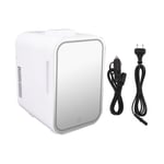 (EU Plug 220V)Mini Refrigerator 8L Quiet Heating Freezing Portable Compact UK