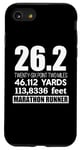 Coque pour iPhone SE (2020) / 7 / 8 26,2 MILES 46,112 YARDS 313,886 PIEDS MARATHON COURNER Meme