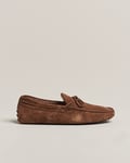 Tod's Winter Shearling Gommino Brown Suede